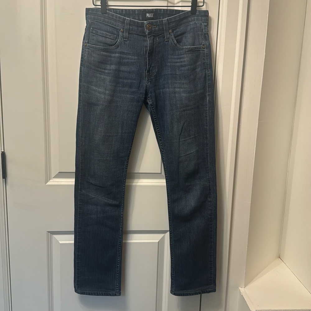 Paige federal straight leg jeans